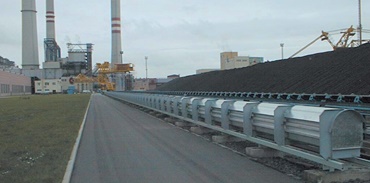 Power plant supply for dredger excavator in a coal dump
